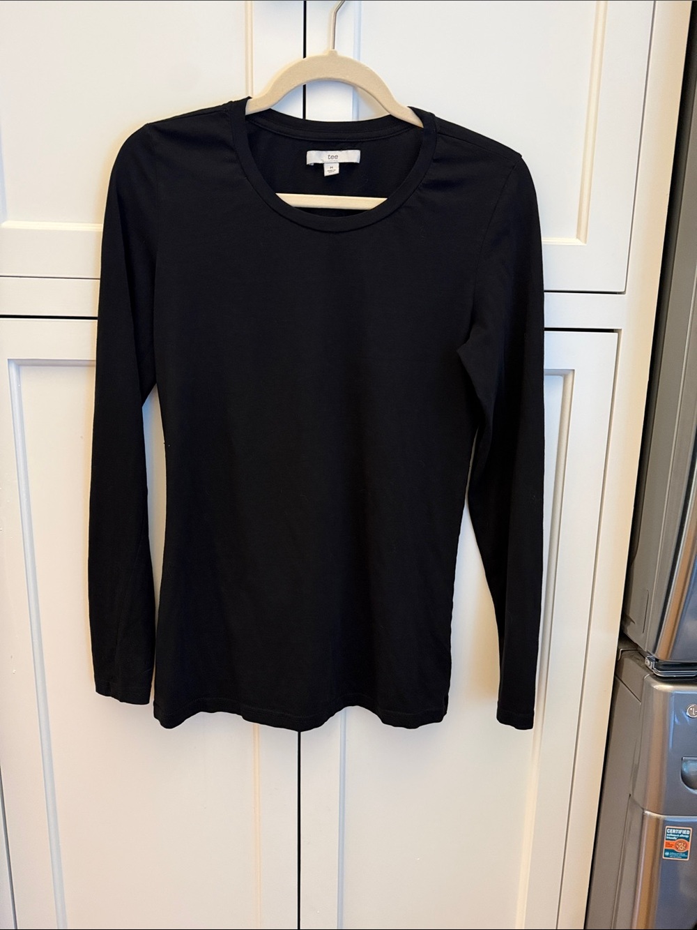 Everyday Black Long-Sleeve Crewneck Tee by DC